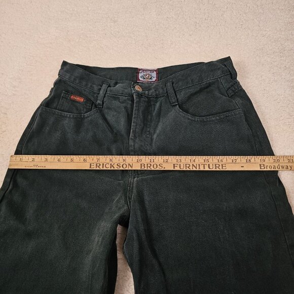 Golden Star Jeans Women’s Size 30 Green 90s Wide Leg High Rise Mom Jeans - Picture 4 of 15